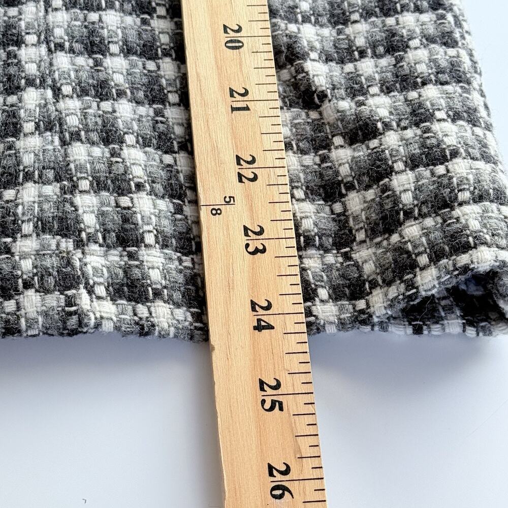 Old Navy VINTAGE Tweed Jacket Womens Medium Gray Button Front Lined Preppy Y2K - Picture 4 of 6